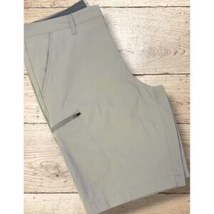 WEATHERPROOF VINTAGE Mens Regular Fit Chino Shorts - Size 36 - Gray‎